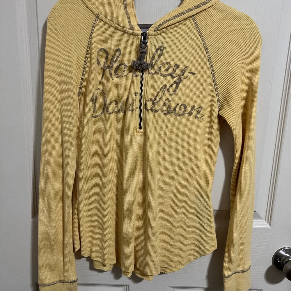 Harley Davidson 1/2 zip shirt